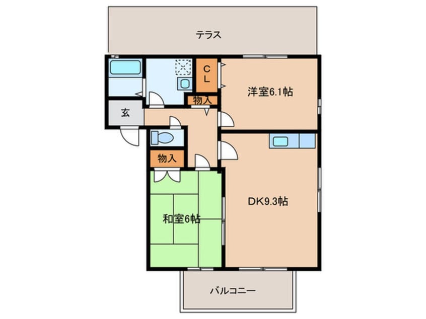 間取図 パルティーレ