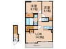 仮）グリ－ン ライズ　Ⅰ 2LDKの間取り