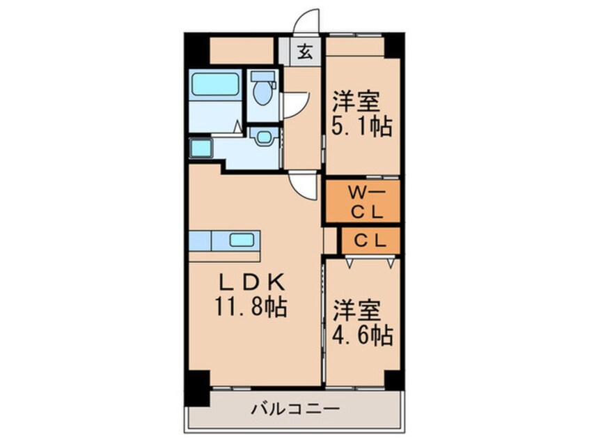 間取図 レジェンド・ソーラー宮ノ陣