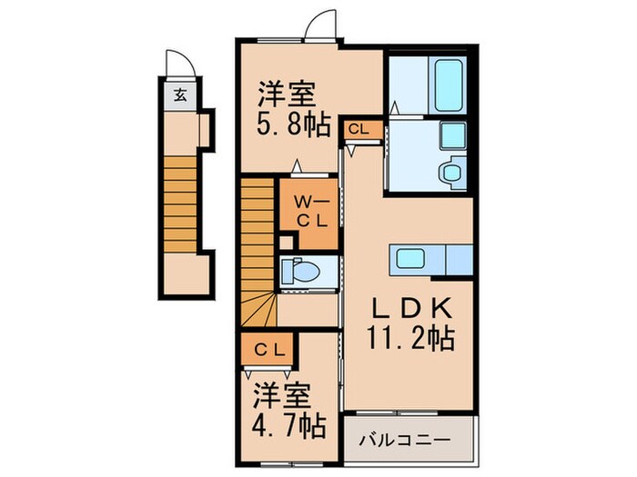 間取り図 アジャートK