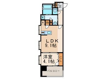 間取図 アクタス博多Ｖタワ－