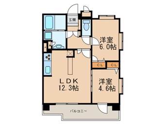 間取図 アクタス博多Ｖタワ－