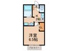 アムール東櫛原 1Kの間取り