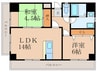 アネーロあそう 2LDKの間取り