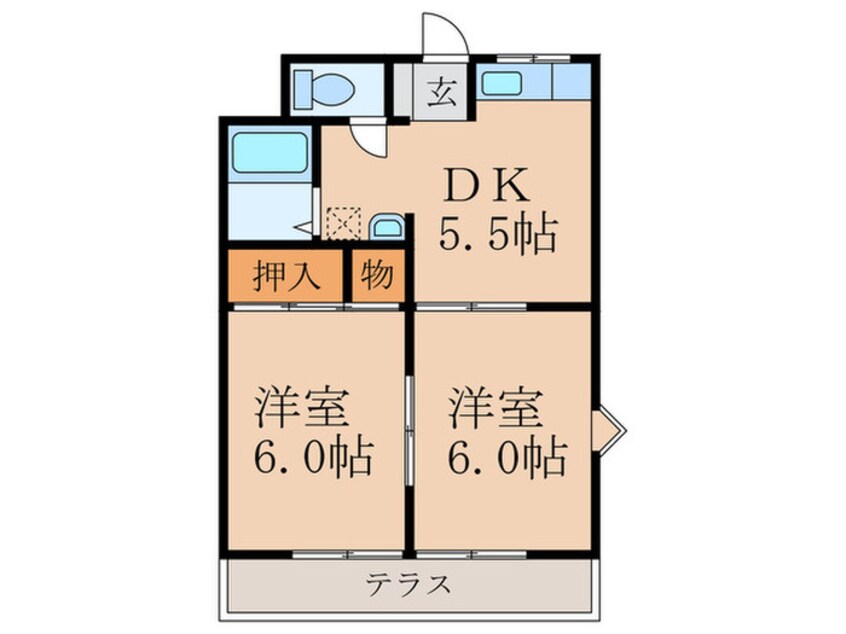 間取図 クレッシェンド葛原