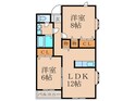 オ－ク高野Ｃ棟の間取図