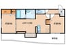 vivable palais 2LDKの間取り