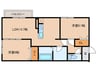 vivable palais 2LDKの間取り