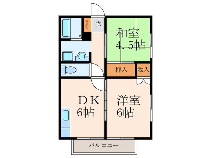 間取り図 コーポ黒原