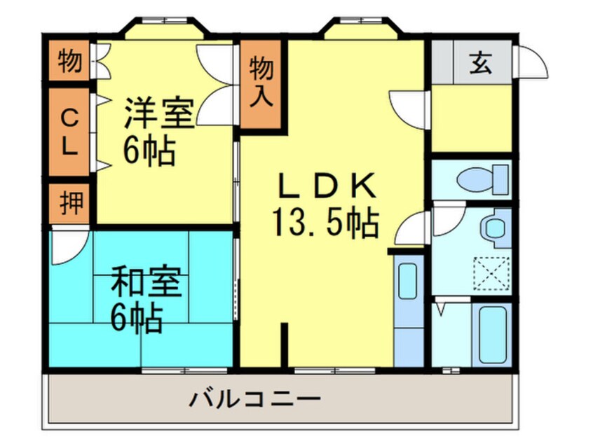 間取図 フェアコート春日