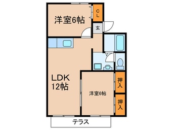 間取図 プレジ－ル楠
