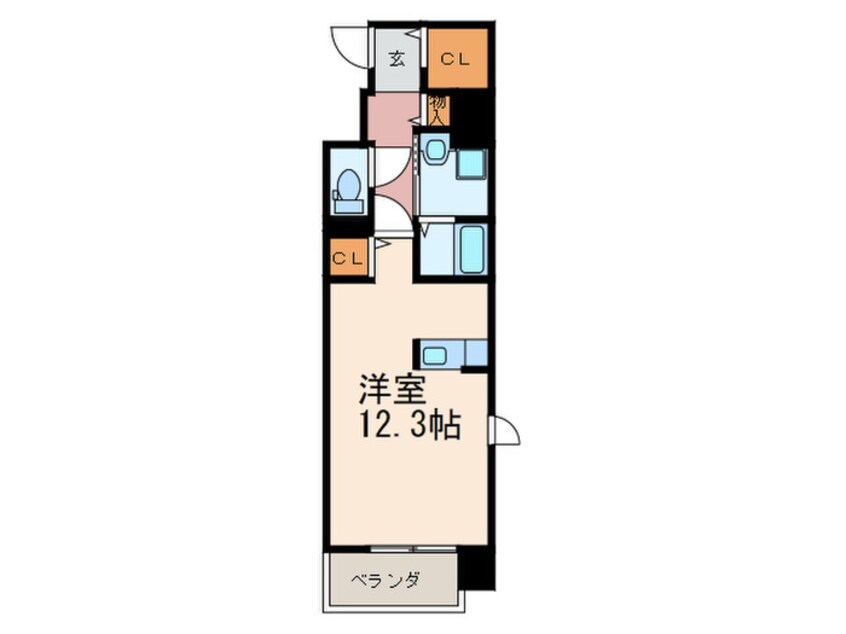 間取図 アムールガーデン陣原