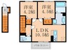 ＧＲＡＮＤ ＳＯＬＥＩＬ　Ｂ棟 2LDKの間取り