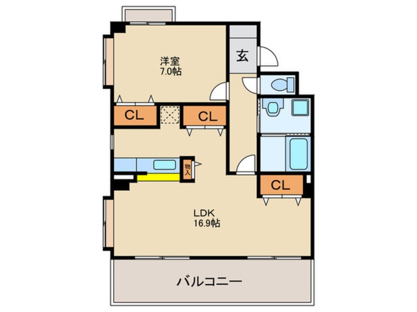 間取図 ラヴィ－ヌ