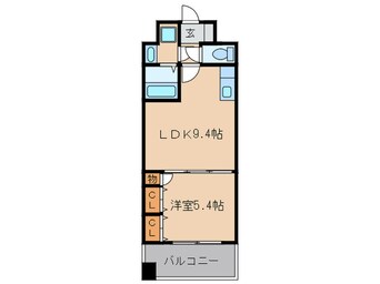 間取図 グランパ－ク天神Ａ棟