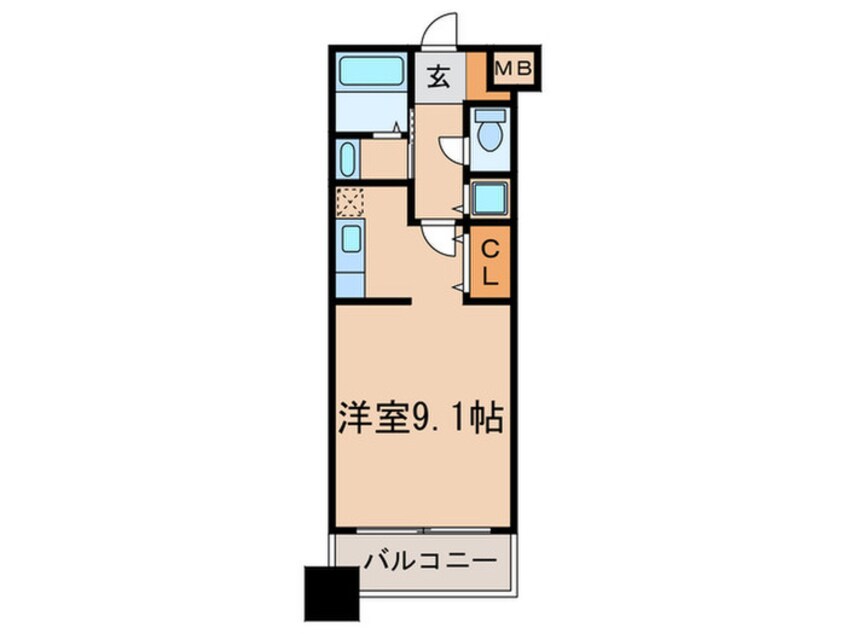 間取図 グランパ－ク天神Ａ棟