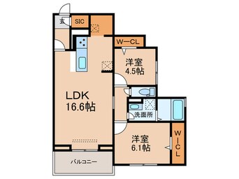 間取図 ラコルト板付