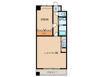 間取図 グランパ－ク天神Ｃ棟