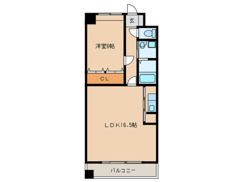 間取図 グランパ－ク天神Ｃ棟