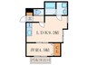 仮）戸畑区牧山新築AP　A棟 1LDKの間取り