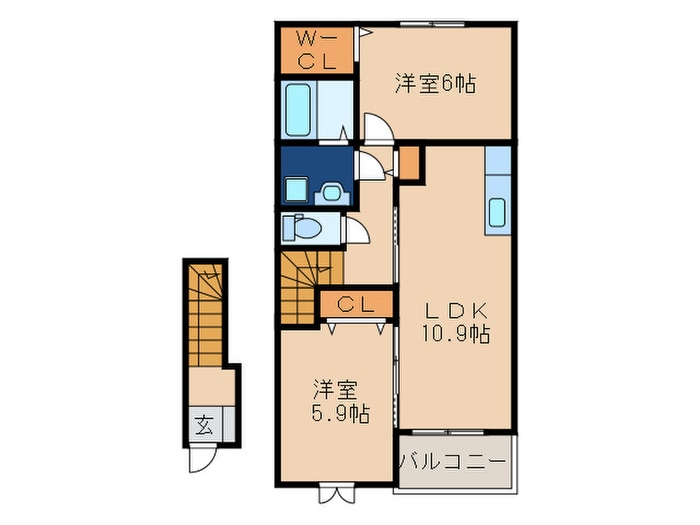 間取り図 ボヌールⅠ