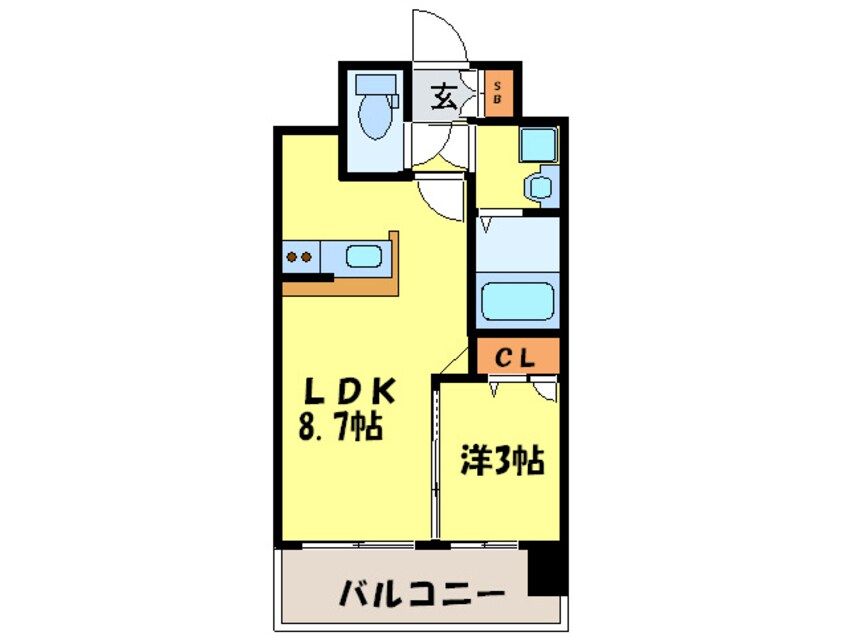 間取図 Ｆ・ＰＡＲＣ高宮