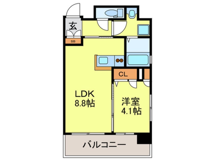 間取図 Ｆ・ＰＡＲＣ高宮