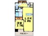 Ｆ・ＰＡＲＣ高宮 1LDKの間取り
