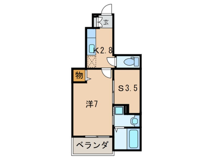 間取図 アンブラッセⅡ