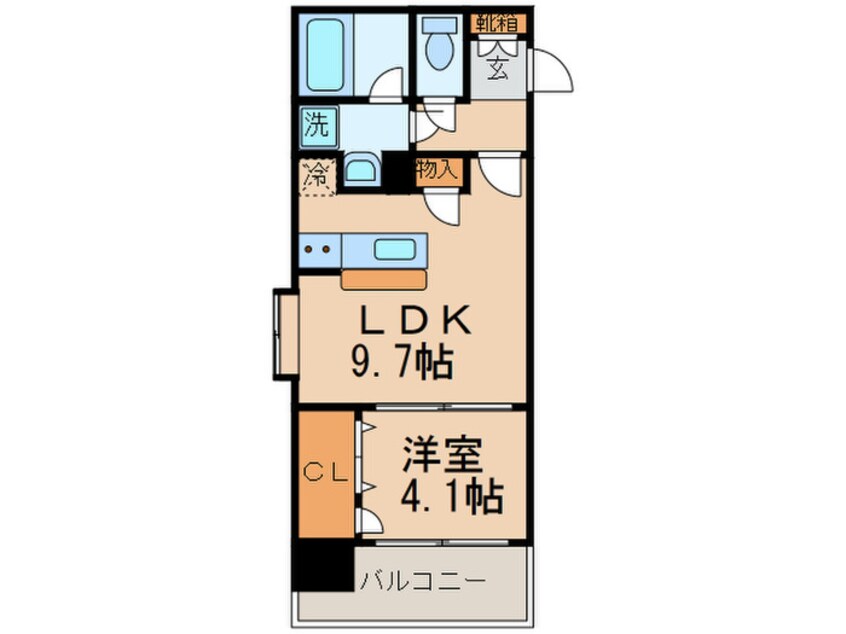 間取図 ｱｸﾀｽ博多ｽﾃｰｼｮﾝﾀﾜｰ（606）