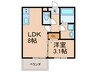 ネブラスカイ 1LDKの間取り