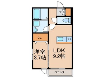 間取図 アシスト　久留米西町