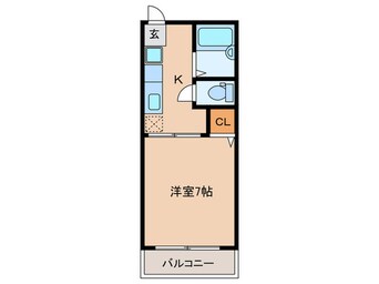 間取図 ラフｫーレ松山