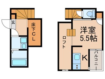 間取図 ＣＢ久留米　フルール