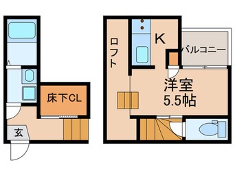 間取図 ＣＢ久留米　フルール