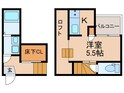 ＣＢ久留米　フルールの間取図