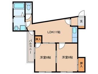 間取図 第二堤ハイツ