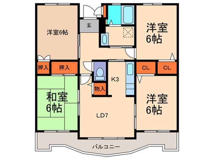 間取り図 タフィーマンション堤