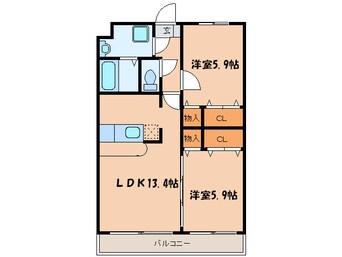 間取図 ヴィラ－ジュⅢ