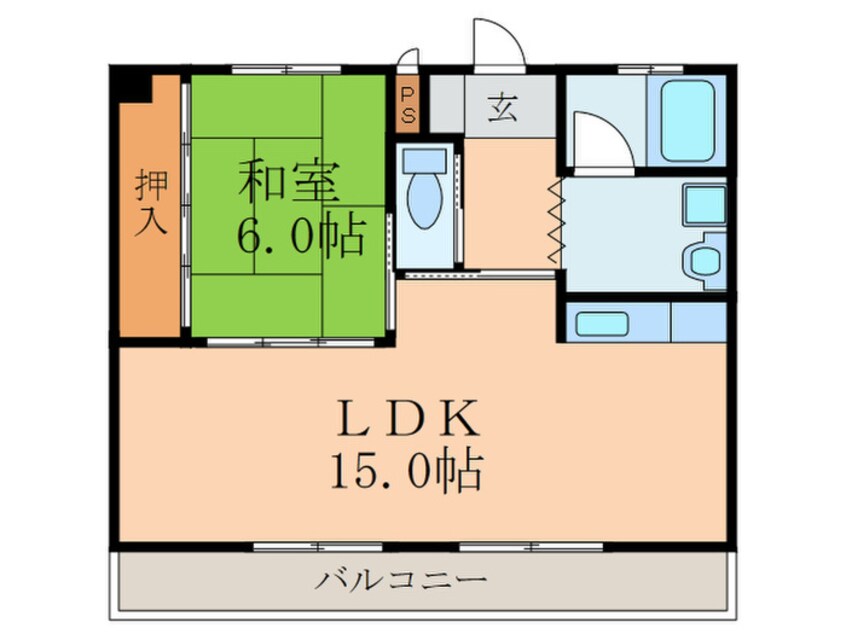 間取図 メゾ－ンイワタテⅡ