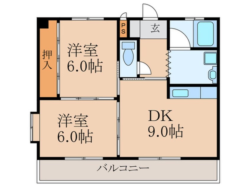 間取図 メゾ－ンイワタテⅡ