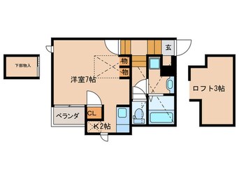 間取図 CB福津リュクス