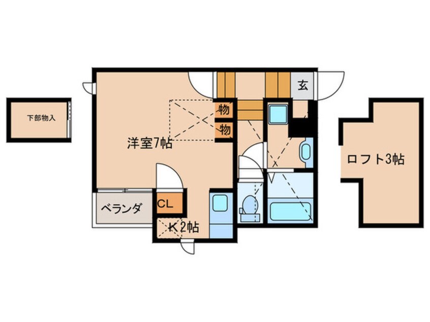 間取図 CB福津リュクス