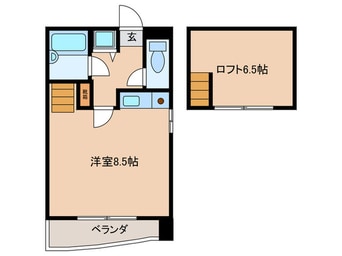 間取図 ベルメゾン百道