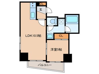 間取図 グランドゥール荒田