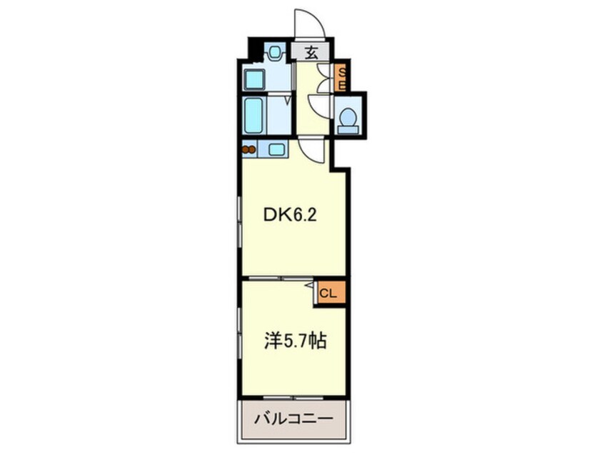 間取図 クレストパーク平尾