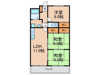 間取図 あさおビル