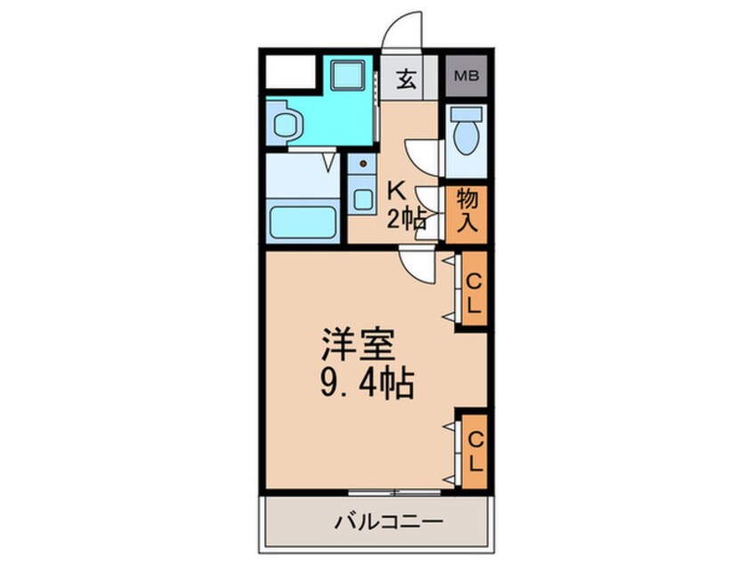 間取図 リンデン東薬院