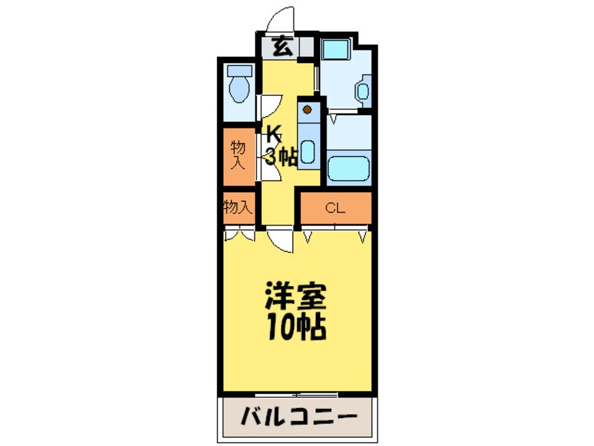 間取図 リンデン東薬院