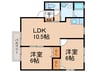 ベェルヴェル 2LDKの間取り